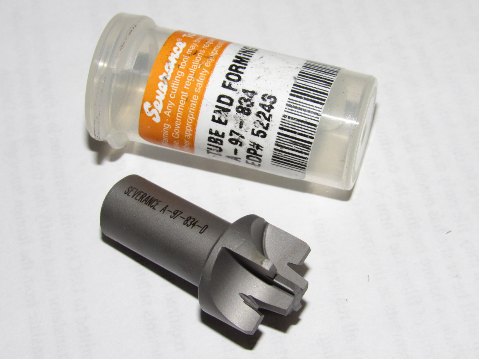 SEVERANCE TOOL A-97-834 Tube End Forming Cutter 52243 USA