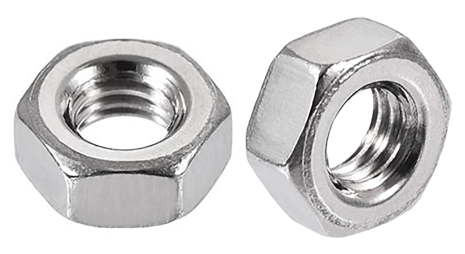 250 PCS M2.5 Stainless Steel Hex Nuts Coarse Thread Hexagon Machine Screw