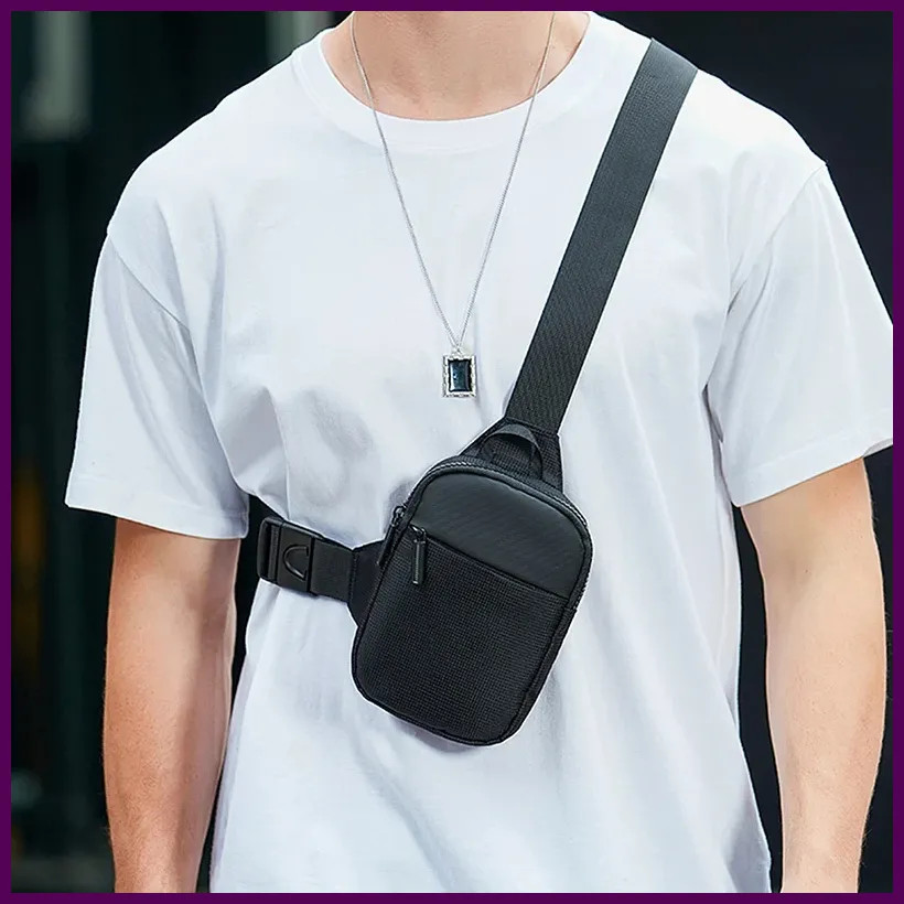 Mini Chest Bag Men Women Sling Shoulder Crossbody Waterproof Outdoor Travel