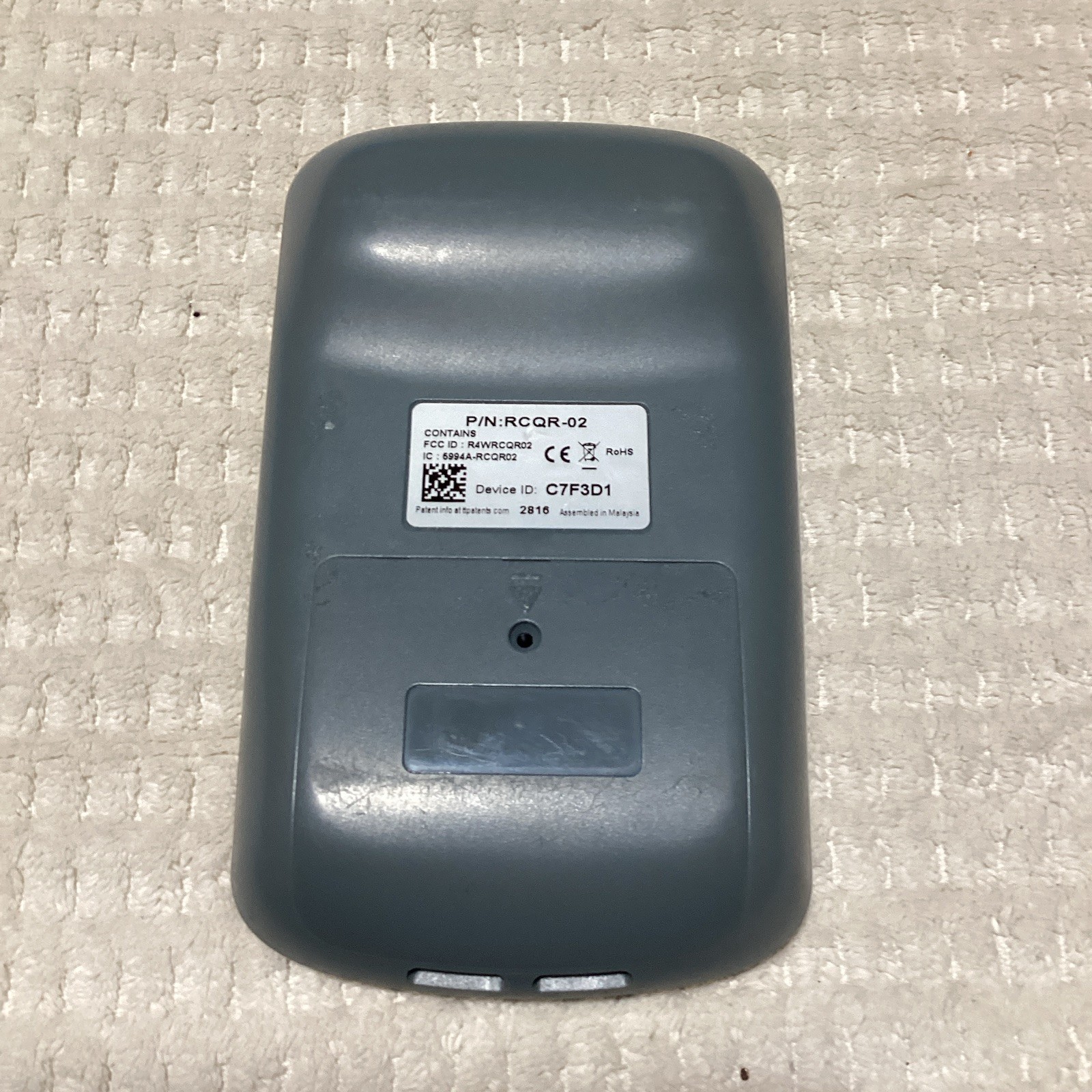Turning Technologies QT2 Wireless Remote Response Keypad Clicker RCQR-02 Black