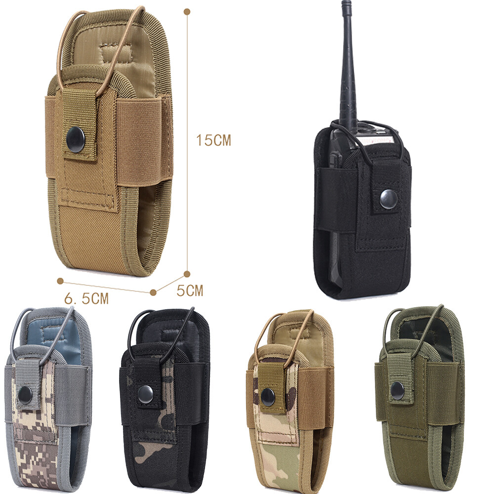 Outdoor Military Walkie-talkie Storage Bag Molle Sports Holder Trekking Pack USA