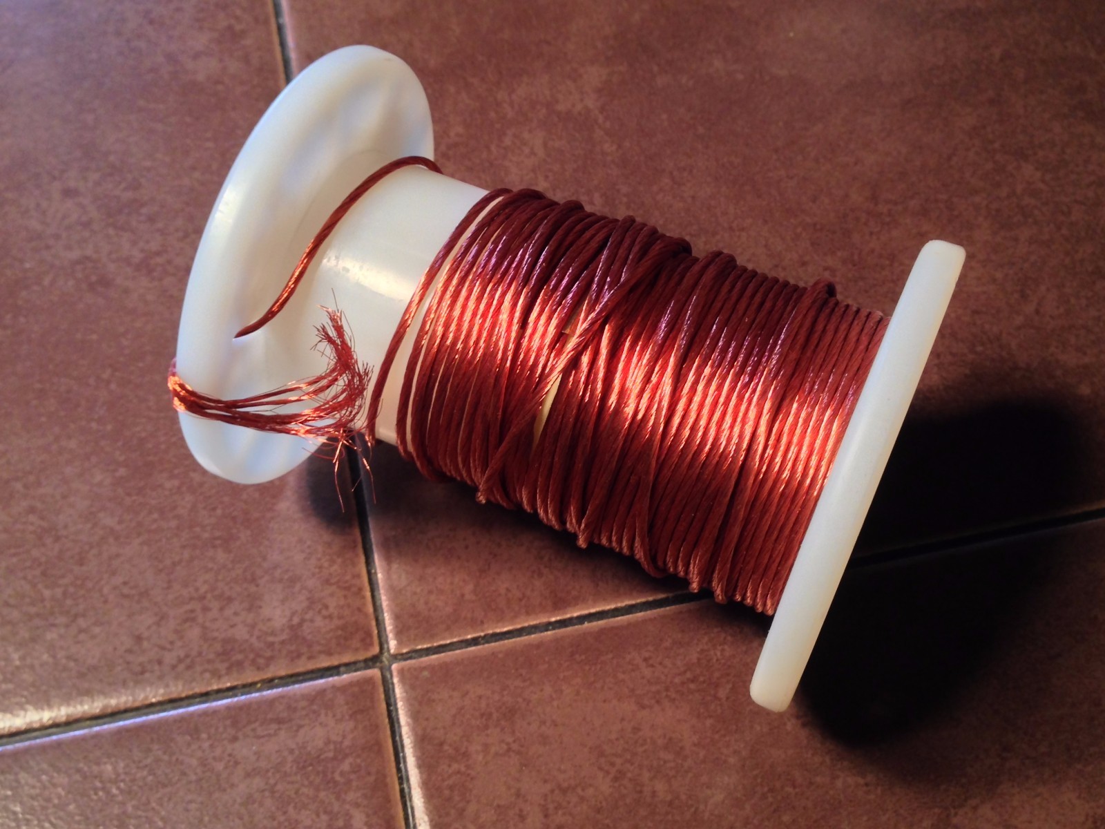 50' roll,  LITZ 120/38, 17awg Unserved  SPN Red,  NOS