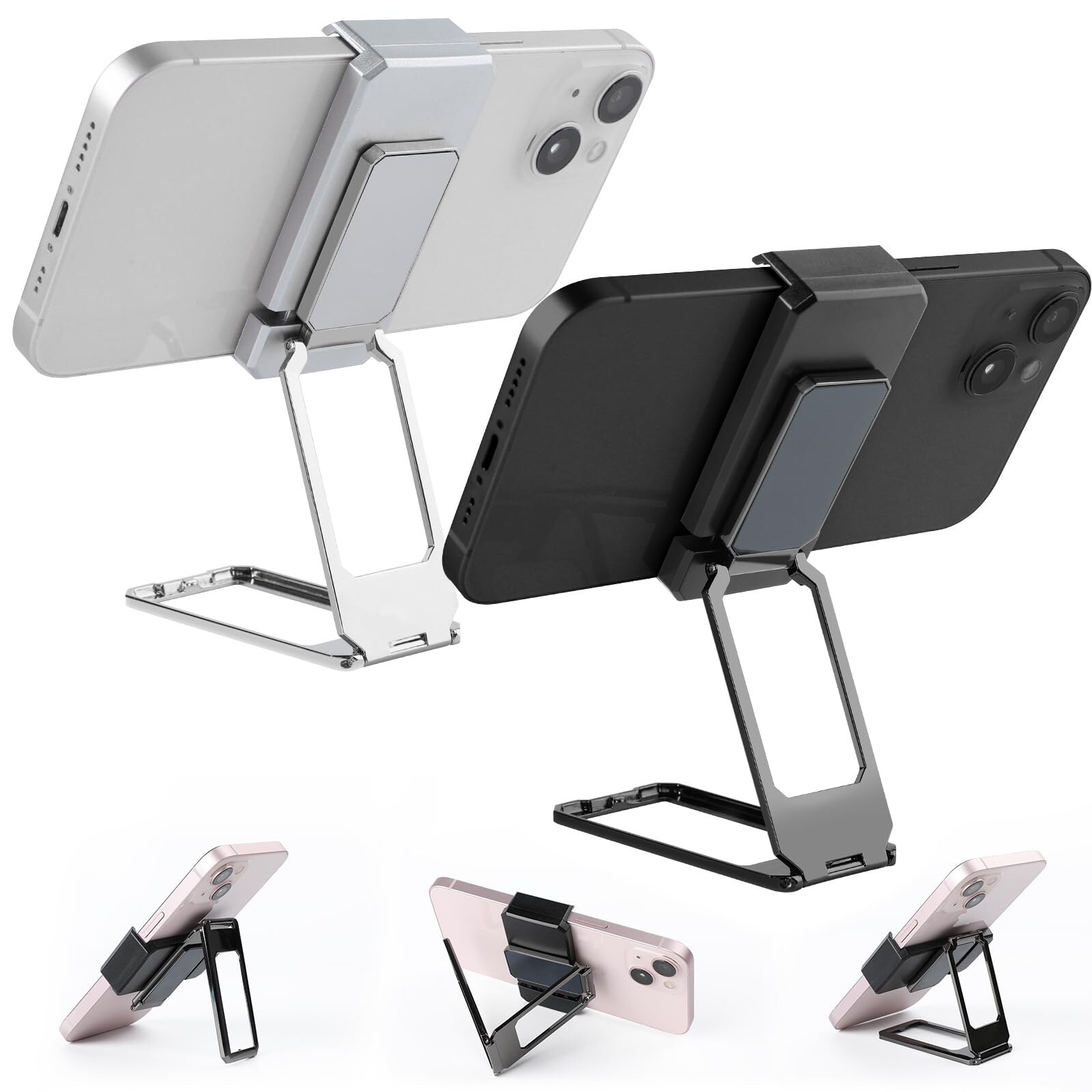 New Upgraded Back Clip Type 360 Folding Bracket Cell Phone Stand Adjustable Desk