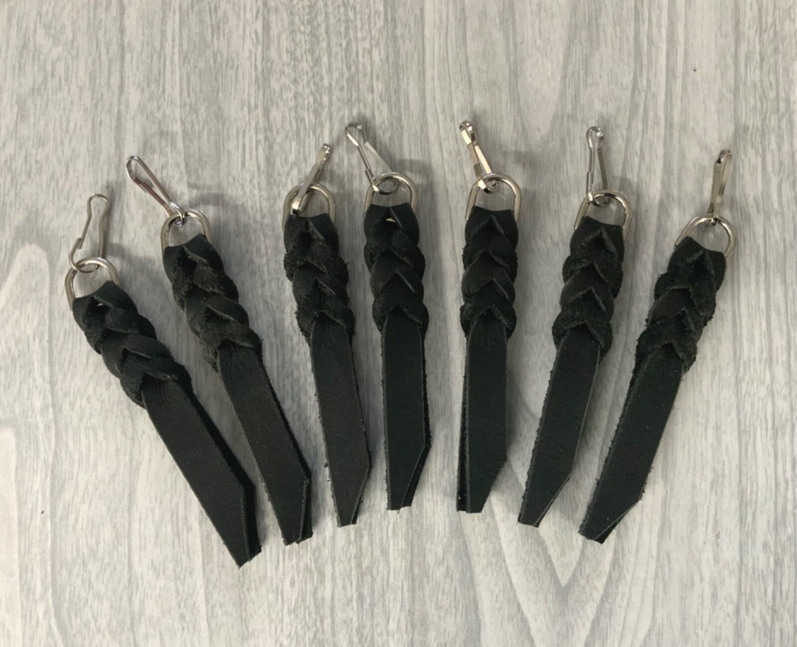 Leather Zipper pull, braided zipper pull, purse zipper pulls, coat zipper pulls