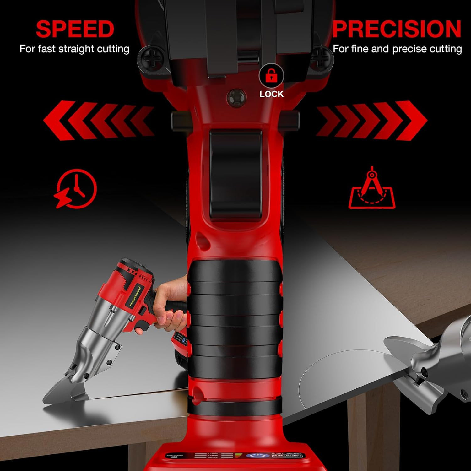 Cordless Metal Shears for Milwaukee M18 Battery - 14GA Metal Cutting Shears, 400