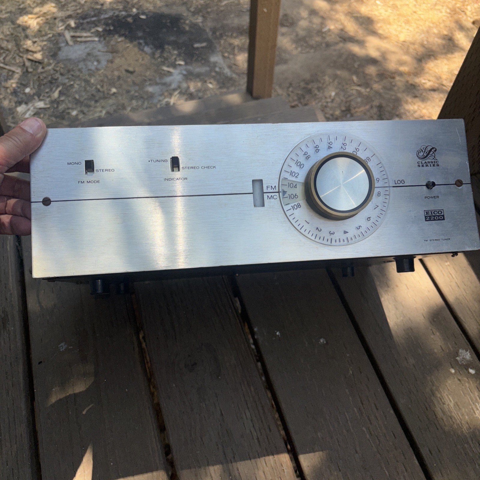 Eico 2200 Fm Tube Tuner As Is For Parts