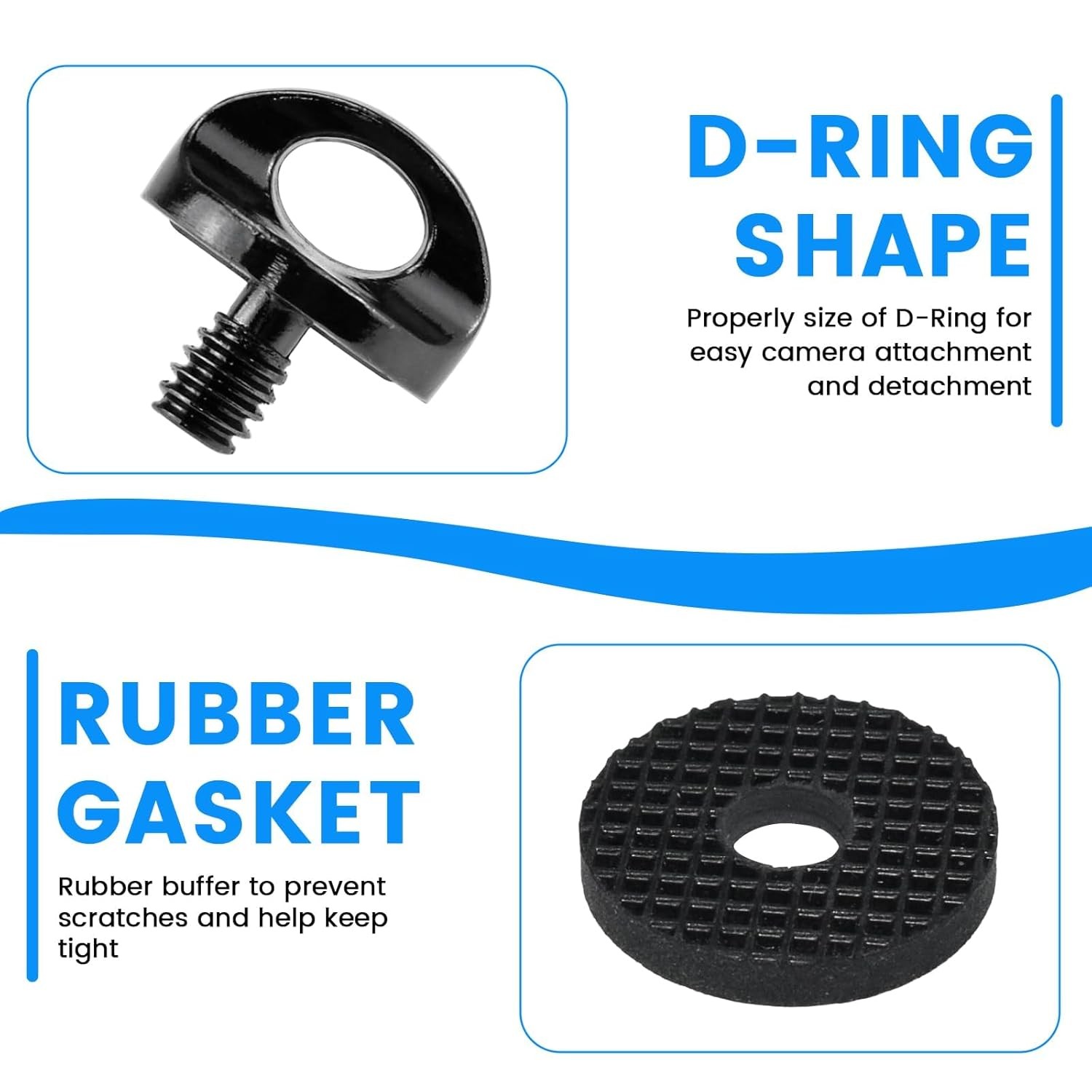 1/4" Camera Neck Strap Screw Holder, SDTC Tech 2 Pack 1/4-20 Thread Camera...