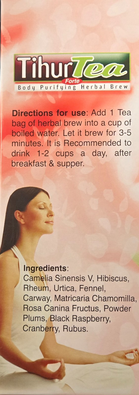 Tihur Tea Forte Red Box 90 Tea Bags Kosher