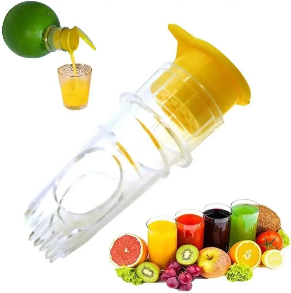 NEW Plastic Manual Citrus Juicer Mini Lemon Juicer Orange Squeezer Easy Juice Ex