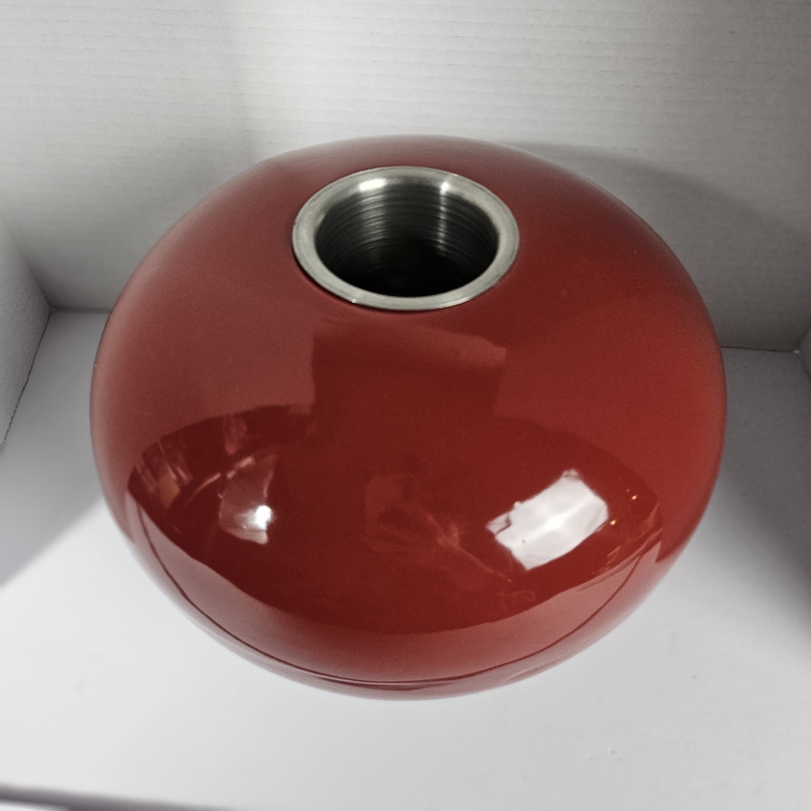 New Pottery Art Lg Firepot Tabletop Flame Pot Gel Burner Style Red With Gel Pot