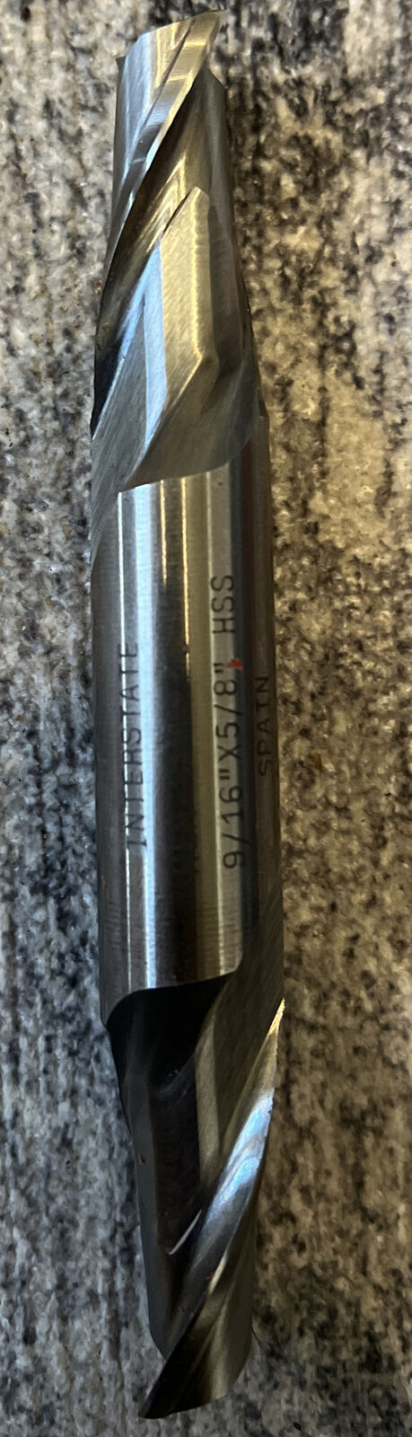 9/16 X 5/8 2FL HSS DOUBLE END MILL HEM-21260-C C-18 Interstate Made In Spain Q2