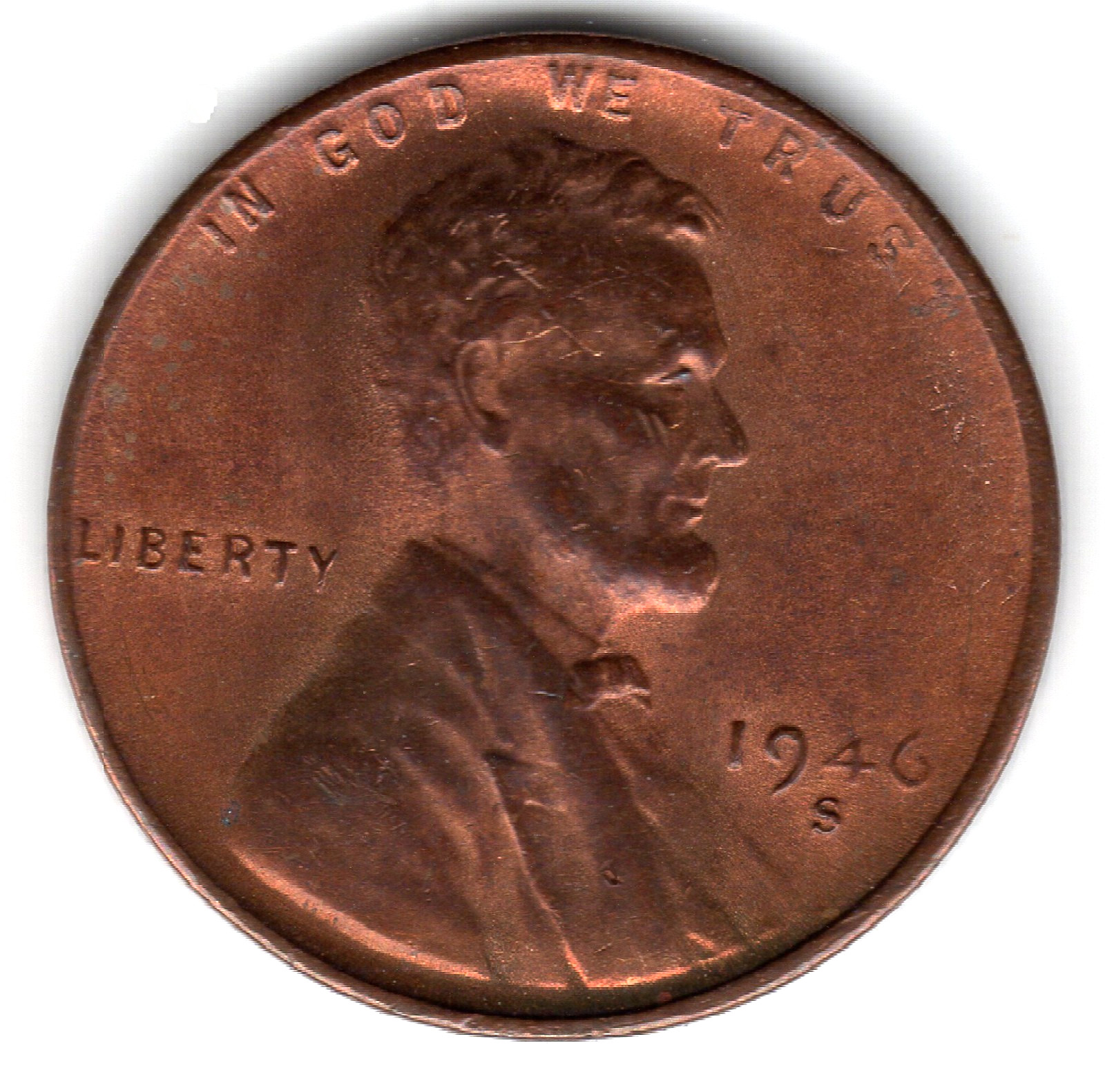 1946 S United States Wheat Penny