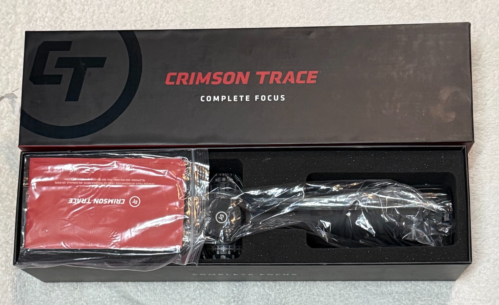 CRIMSON TRACE 5-25X56 RIFLESCOPE 3 SERIES MODEL # CTL-3525 W/RINGS *N/R*