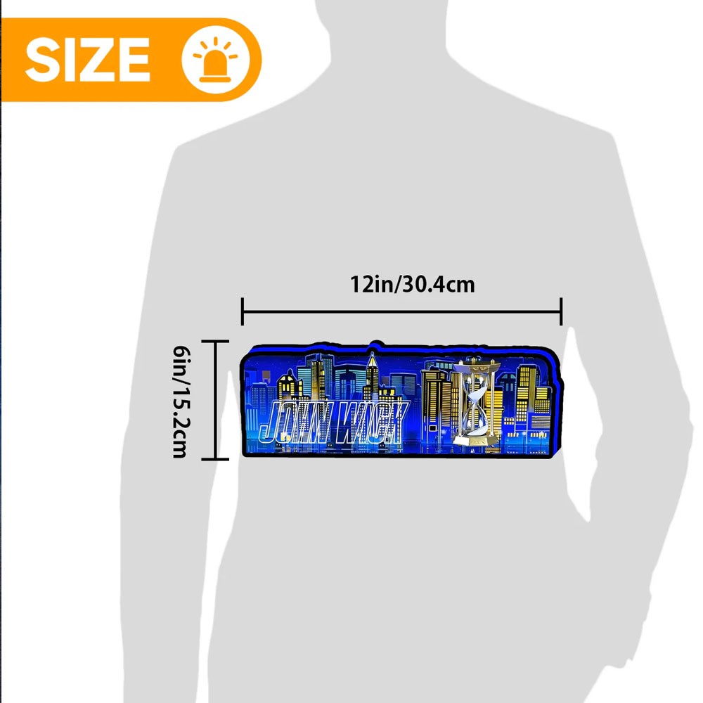 John Wick Pinball Topper Video Game Machine LED Lightbox Pinball Arcade Decor