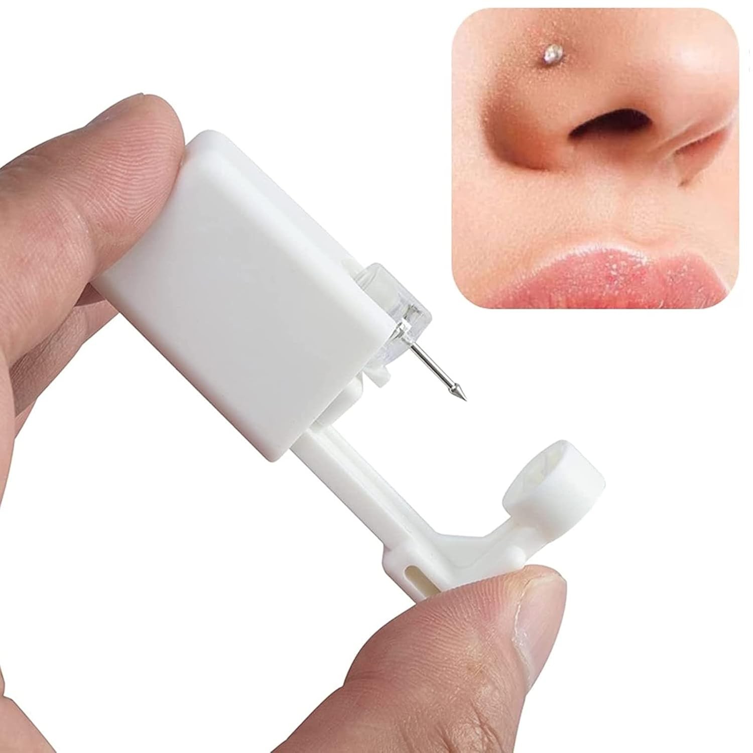 Nose Piercing Kit - 3 Pack Self Gun, Disposable Safety Nose...