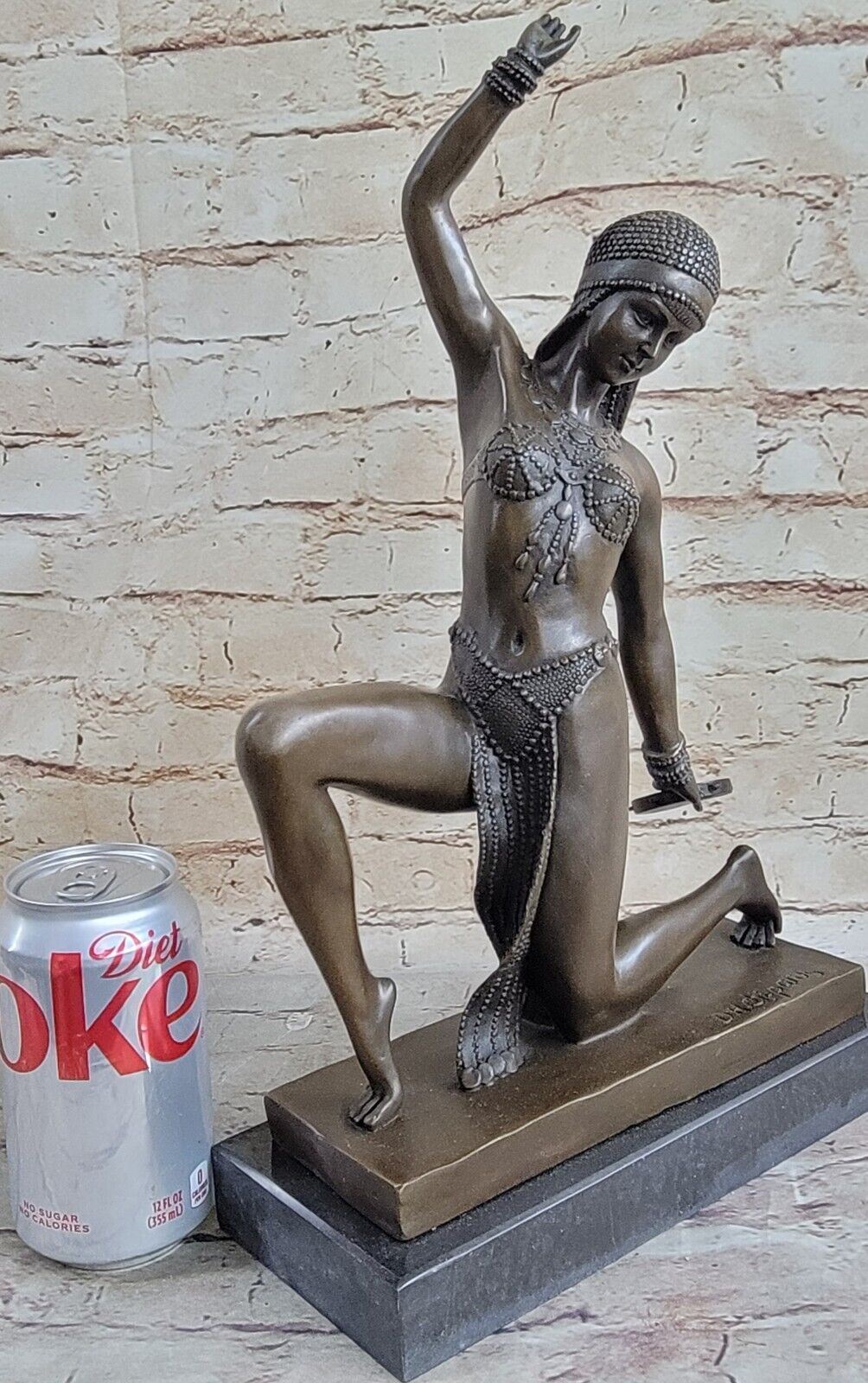 Elegant Amazing Sensual Bronze - Dancer - D. H. Chiparus Dance Trophy Decor