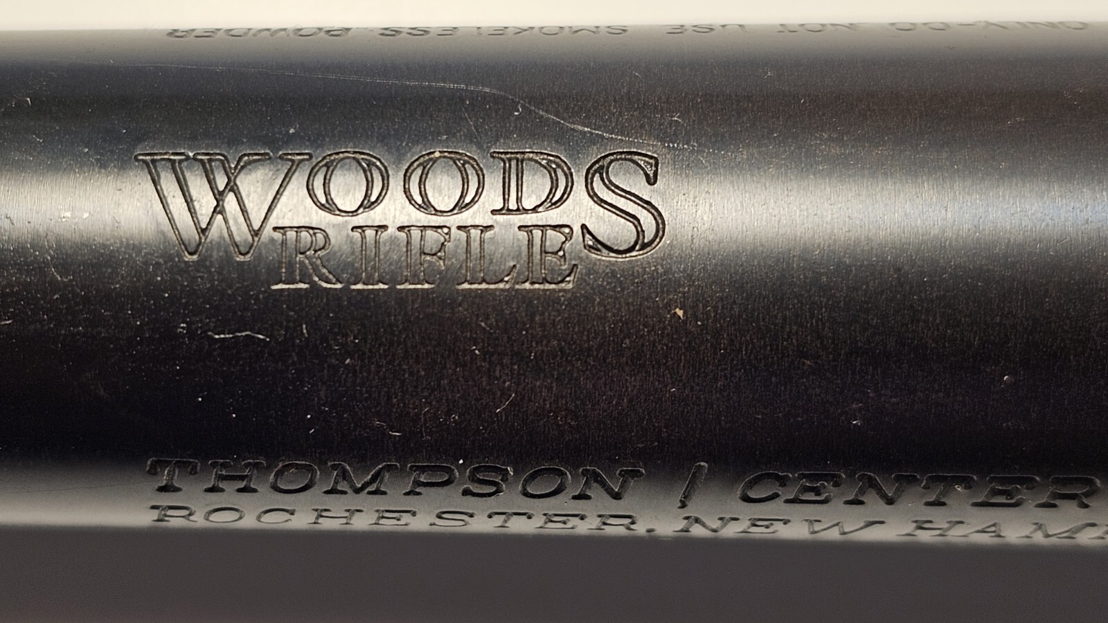 Thompson Center Woods Rifle Inline Muzzleloader 22" Barrel With No Breech (A)