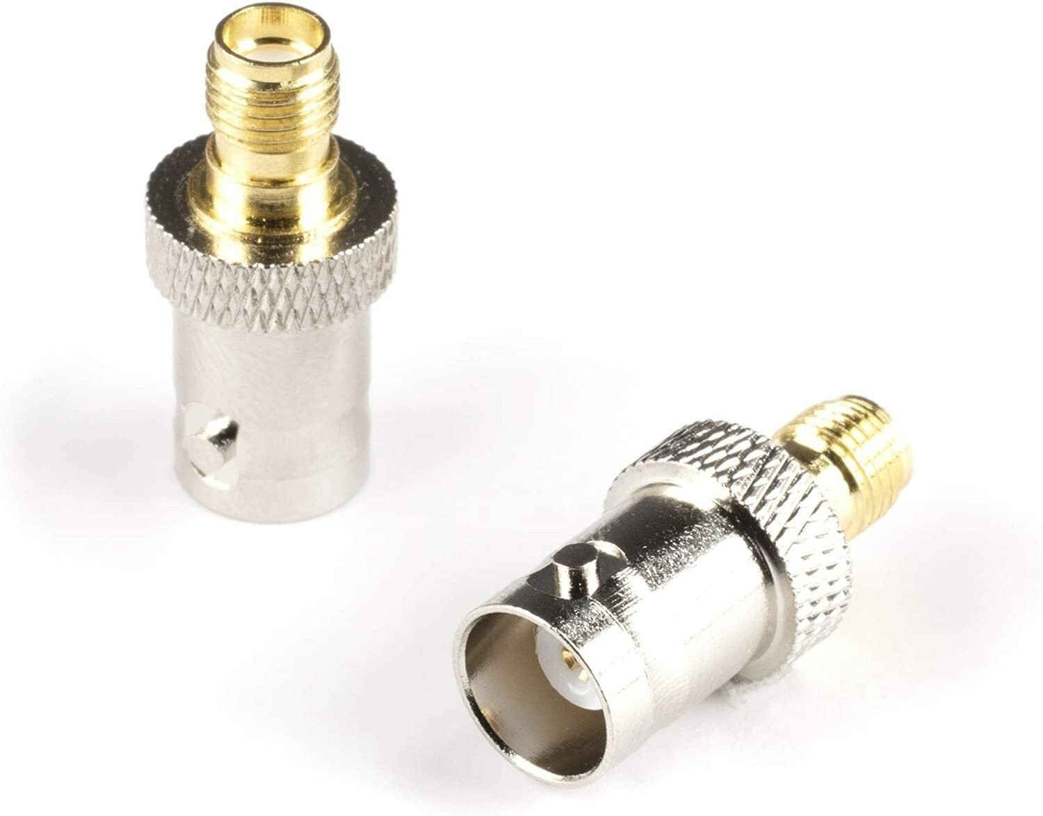 Gold SMA Female to BNC Female - Male to Female Adapter RF Connector - 25 Pack