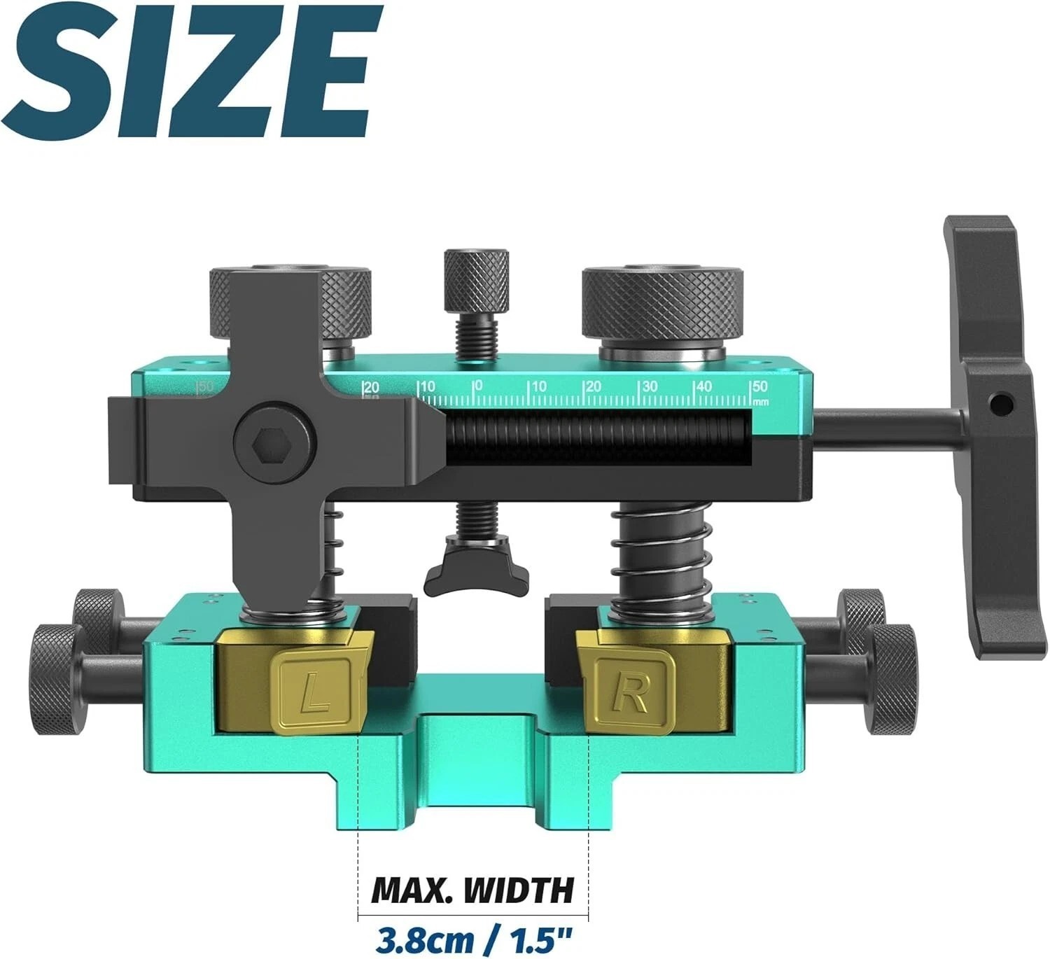 Pistol Sight Pusher Tool for Square Slides Front & Rear Sight Adjustment(Cyan)