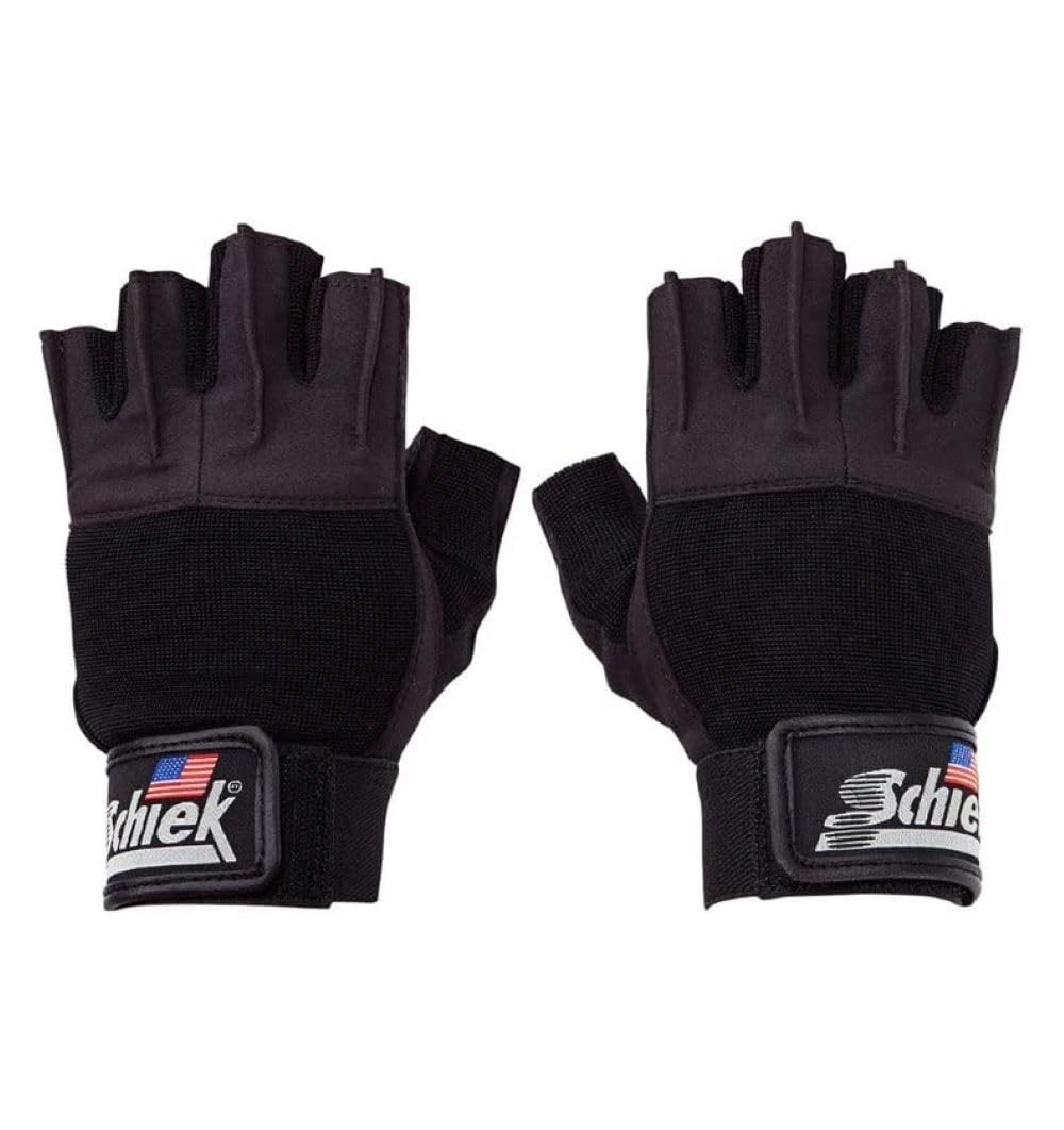 Schiek Sports 530 Platinum Lifting Gloves - Wrist Wrap Non Slip Exercise Gloves