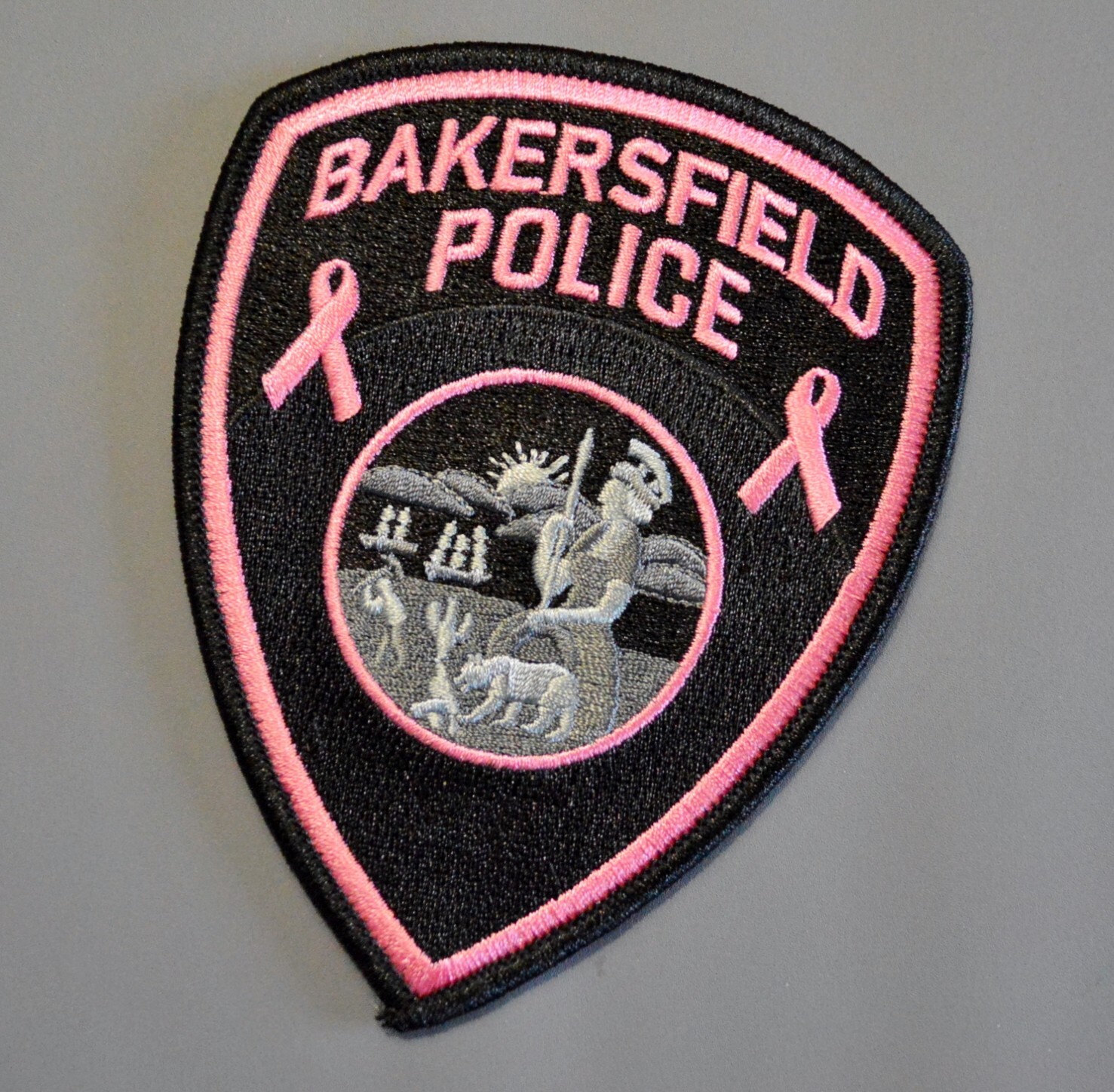 Bakersfield California Police Pink Patch +++ Breast Cancer Awareness CA