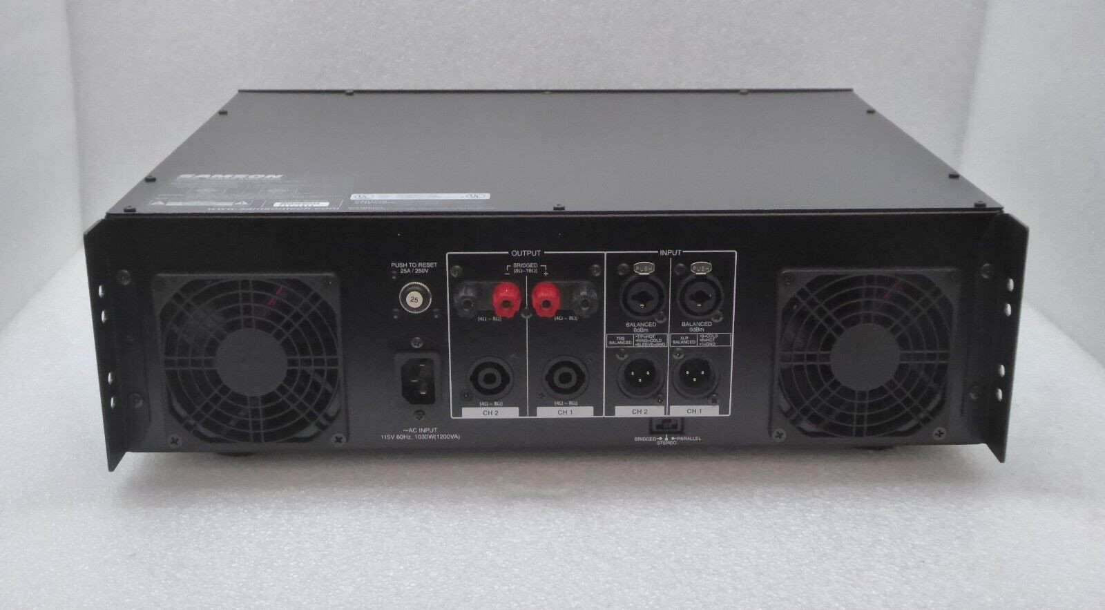 Samson S1500 Power Amplifier 1500W