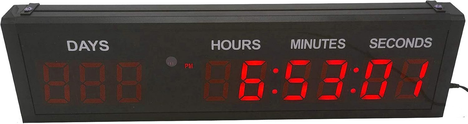 Red 1.8 9Digits Large LED Countdown Count Up Days Clock with Remote Christm