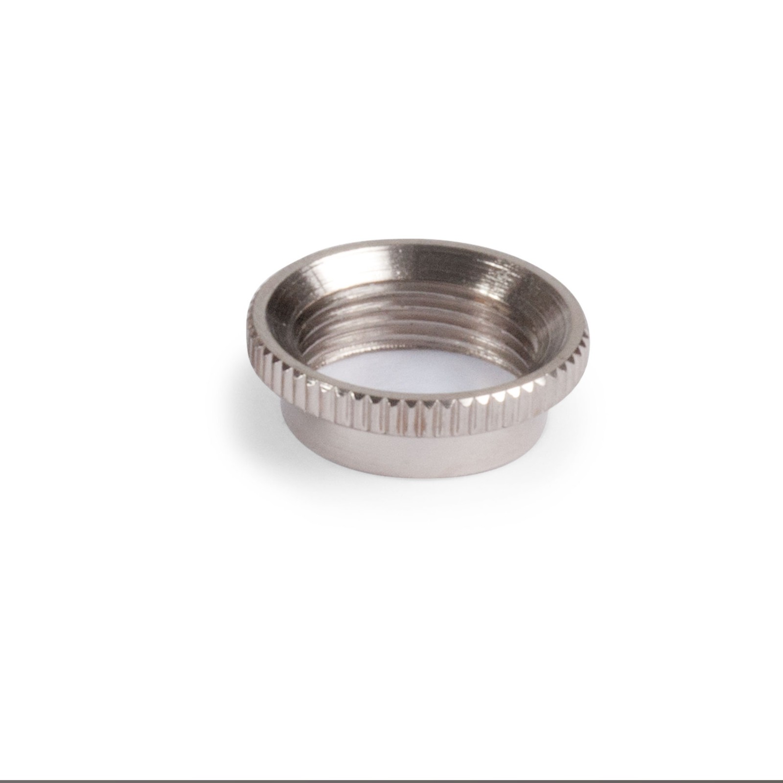 Switchcraft  Knurled Toggle Switch Nut, Deep -  Nickel (U.S.)