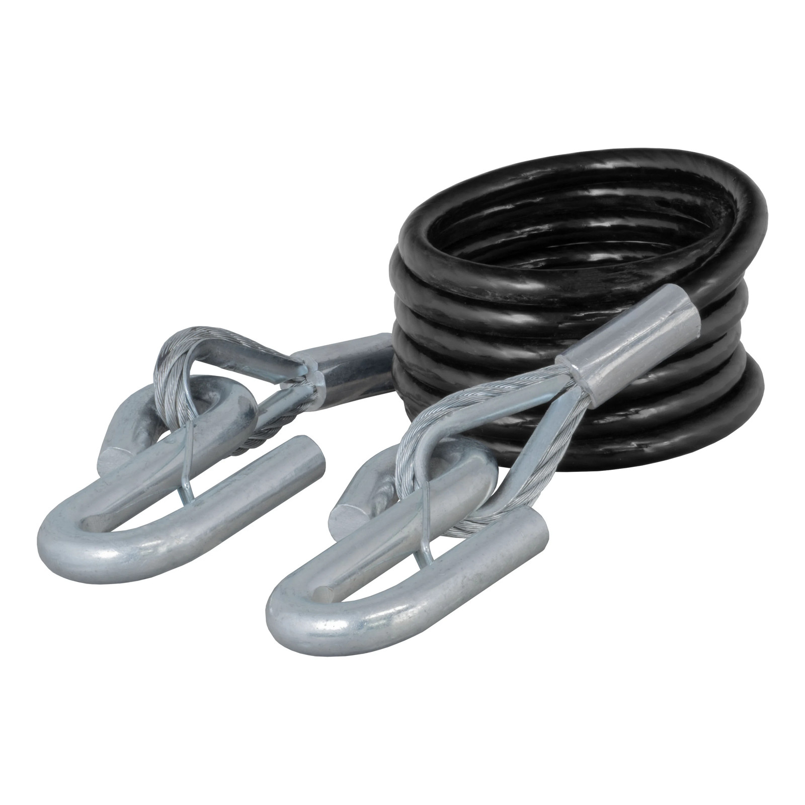Curt-Replacement 84" x 3/8" Diameter Tow Bar Safety Cable with Hooks (7,500 lbs)