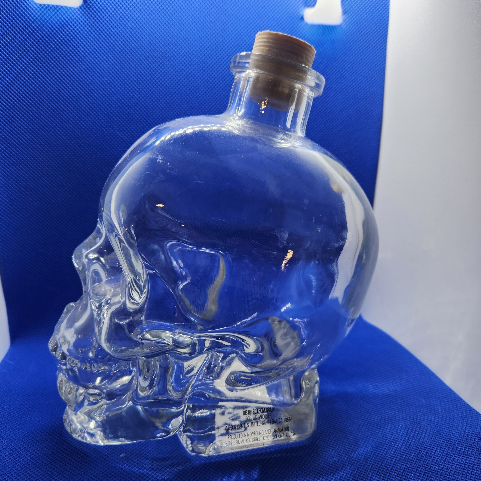 Crystal Head Clear Skull Liquor Bottle 750 mL Glass Vodka Collectible