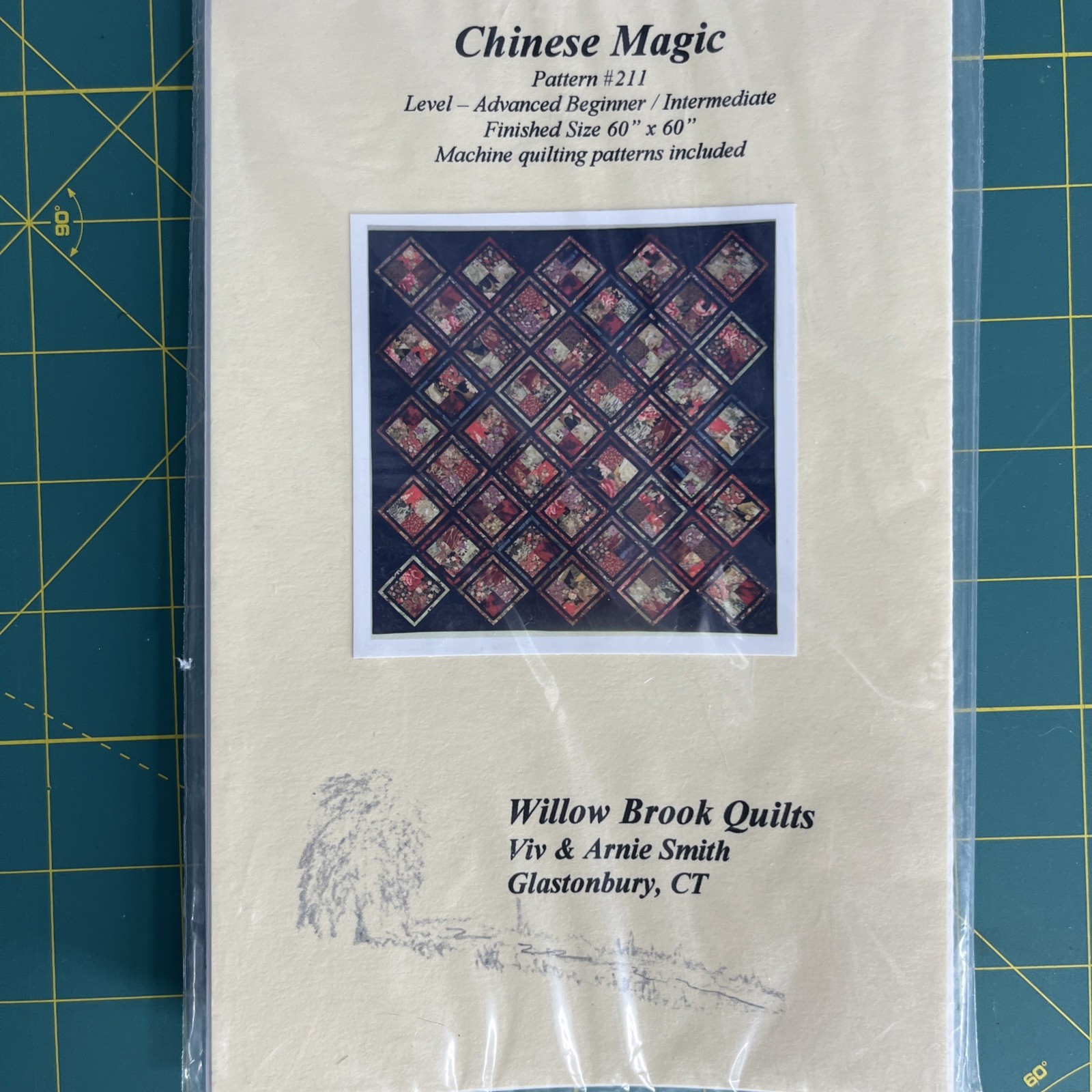 Willow Brook Quilts Chinese Magic 60” x 60” Quilt Pattern