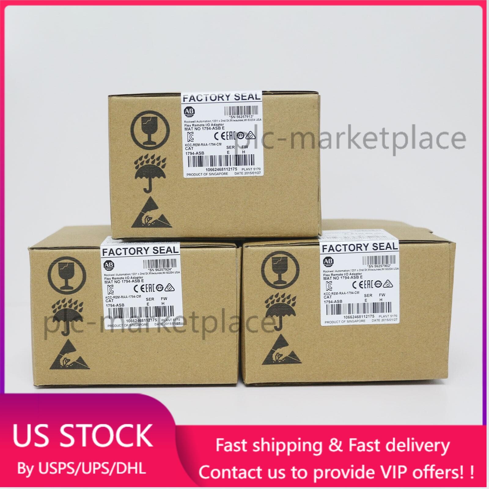 New Sealed Allen Bradley 1794-ASB Flex Remote I/O Adapter 1794ASB US Free Tax
