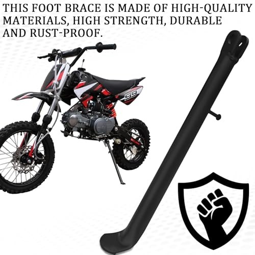 Dirt Bike Stand with Spring,Motorcycle Side Kickstand,11.8inch Mini Bike Black
