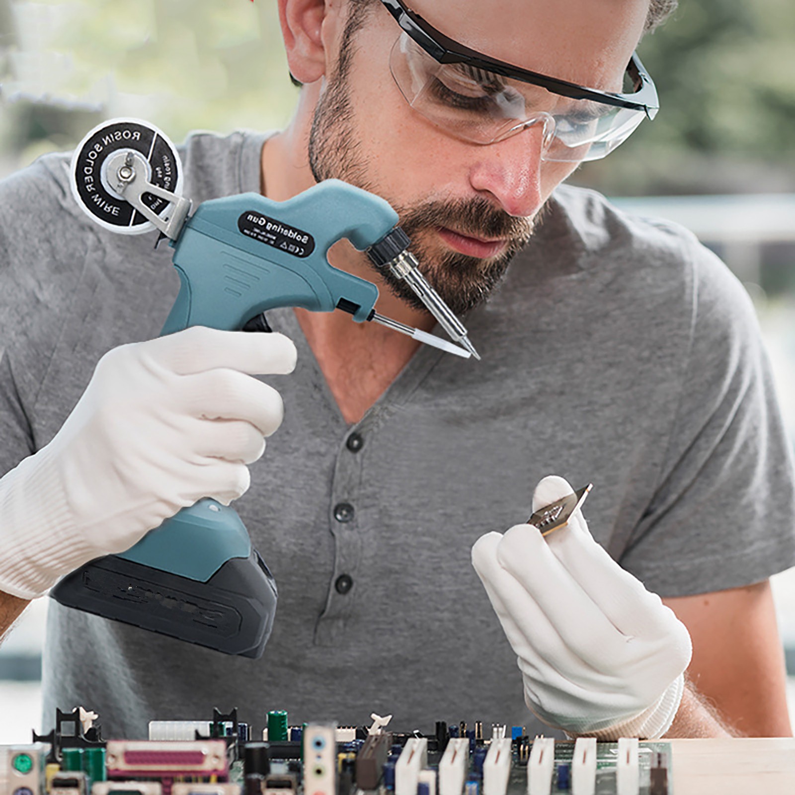 Handheld Cordless Soldering Iron Gun For Makita 18V Battery Tool +50g Solder