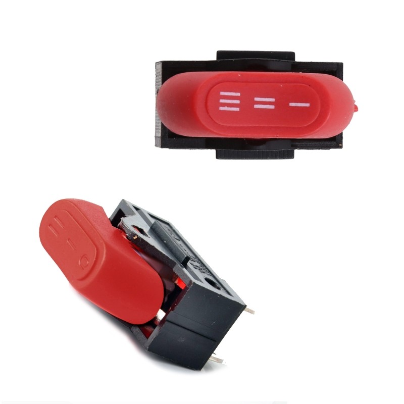 Switch Hair Dryer Switch Rocker Switch 3 Position ON OFF Switch Red/Black