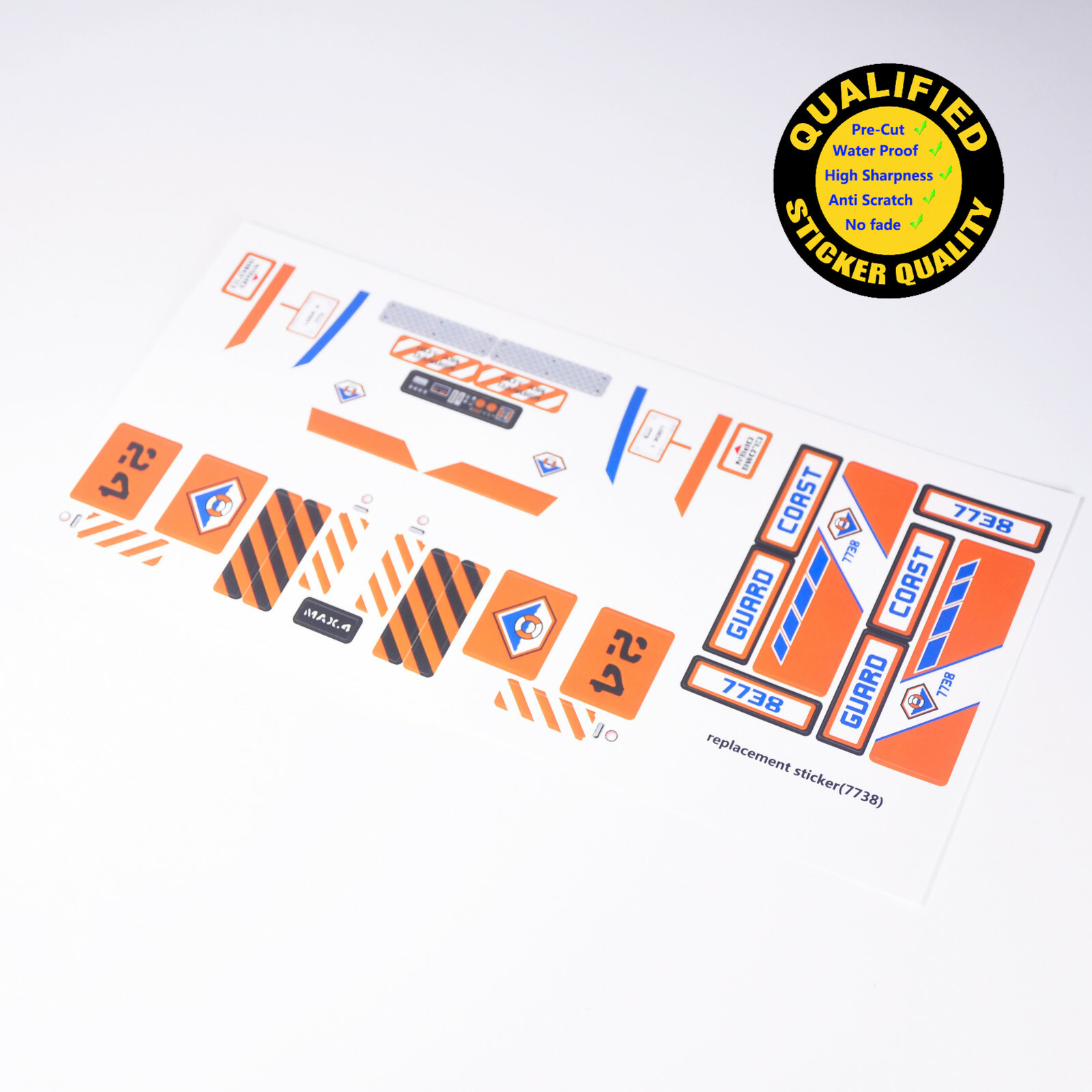 Replacement sticker for set 7738 Precut sticker