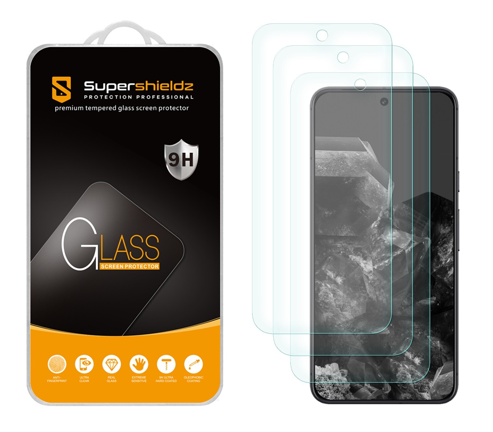 3X Supershieldz Tempered Glass Screen Protector for Google Pixel 9/ Pixel 10