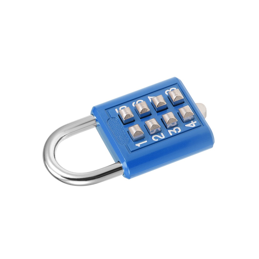 8 Digit Combination Padlock Push Button Lock for Locker Cabinet Blue 2Pack