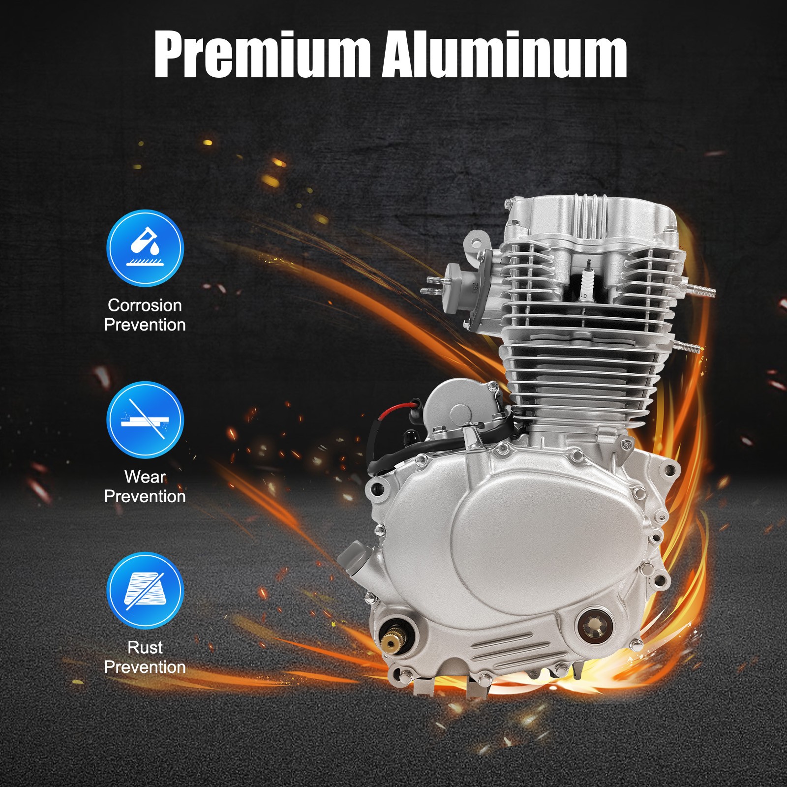 For 200CC 250CC ATV Models Single Cylinder Engine Aluminum Motor 4 Stroke Engine