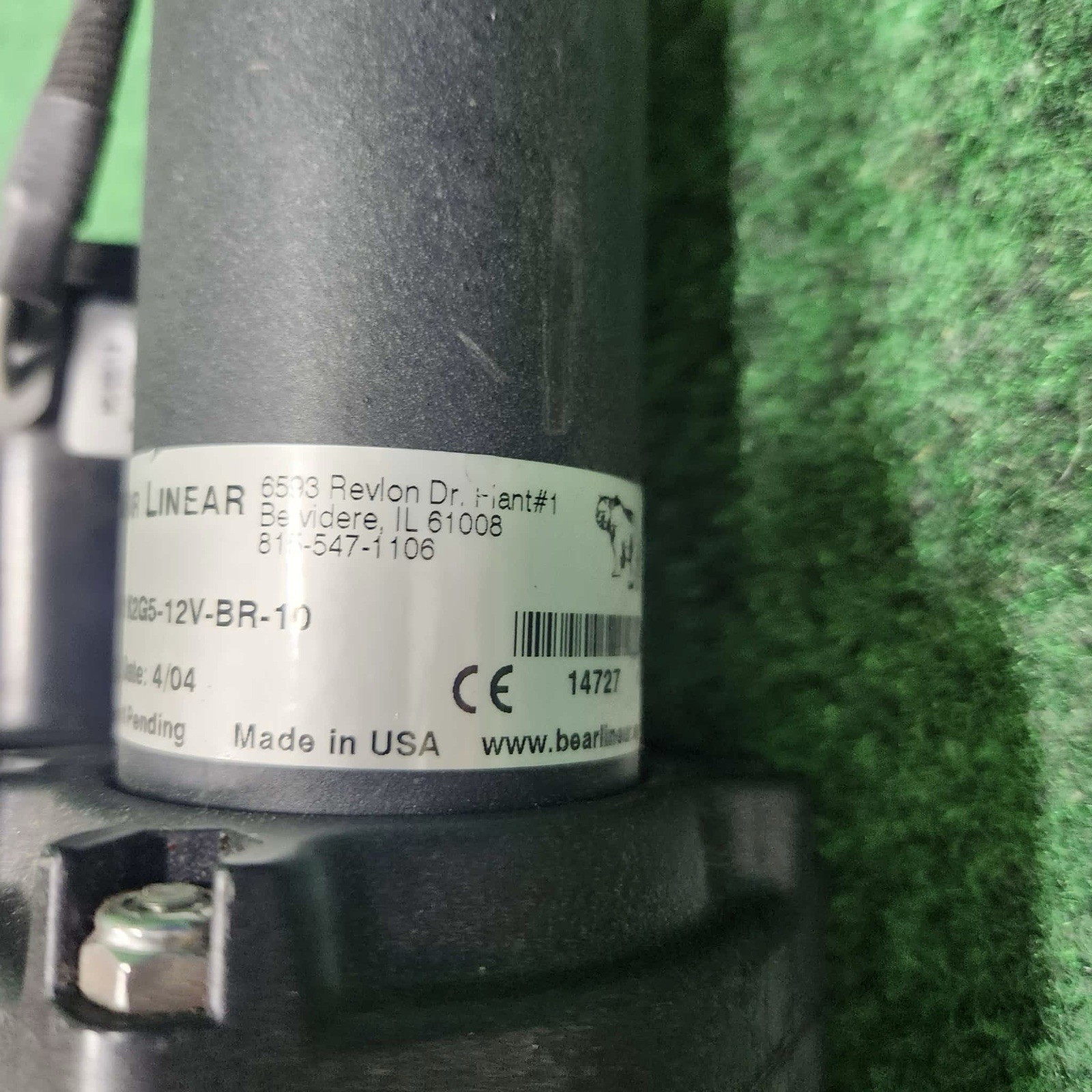 Bear Linear Actuator k2g512vbr10 - Untested