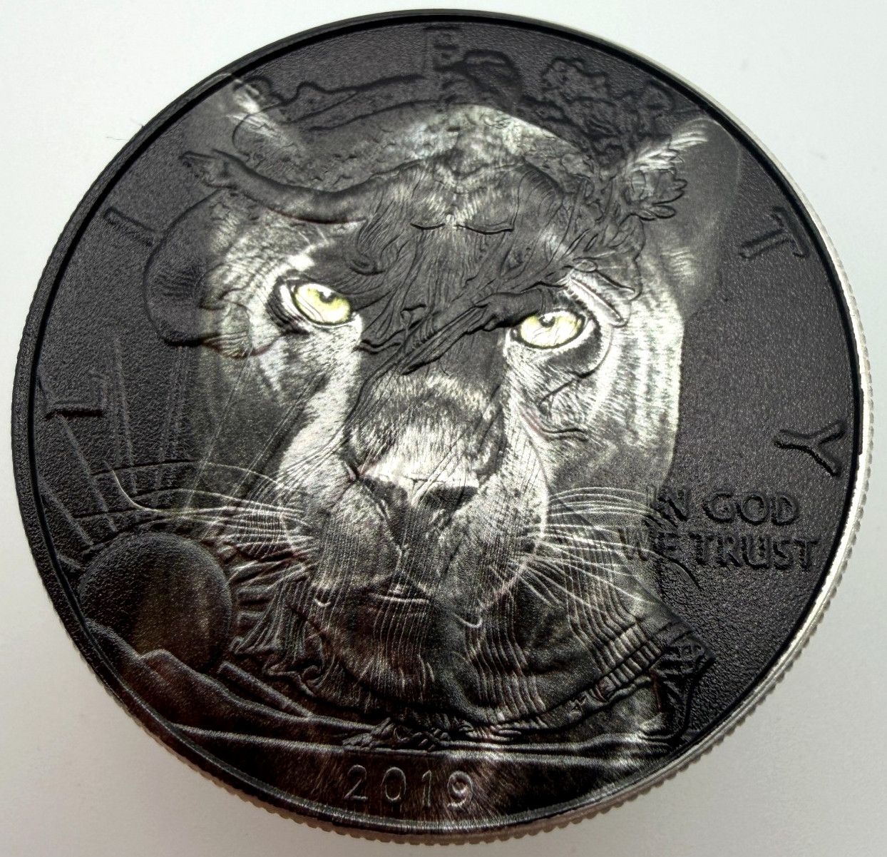 Black Panther "Big Cat" American Silver Eagle 1oz. .999 Silver Dollar Coin