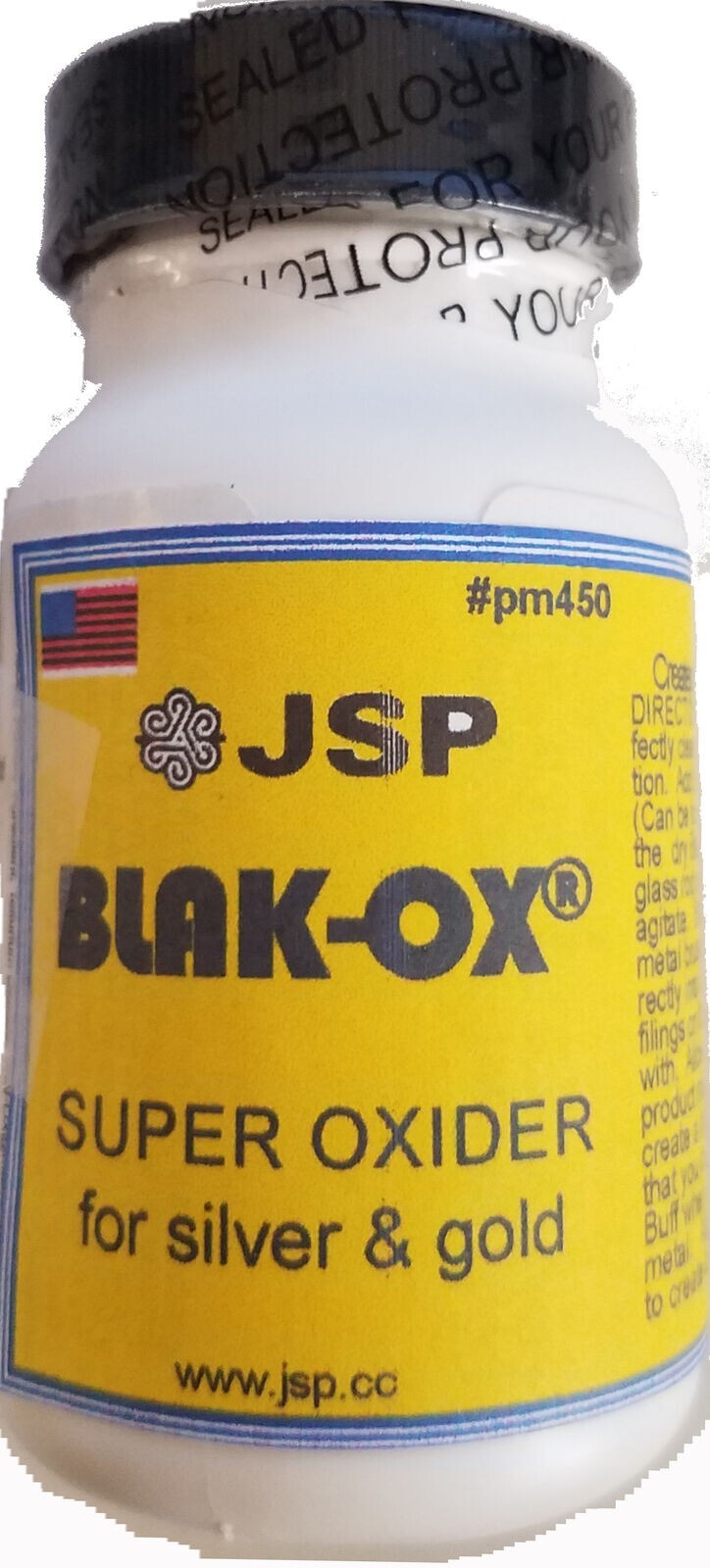 JSP® BLAK-OX® silver/gold oxidizer (safe to ship) 3 oz (pm450) Patina jewelry