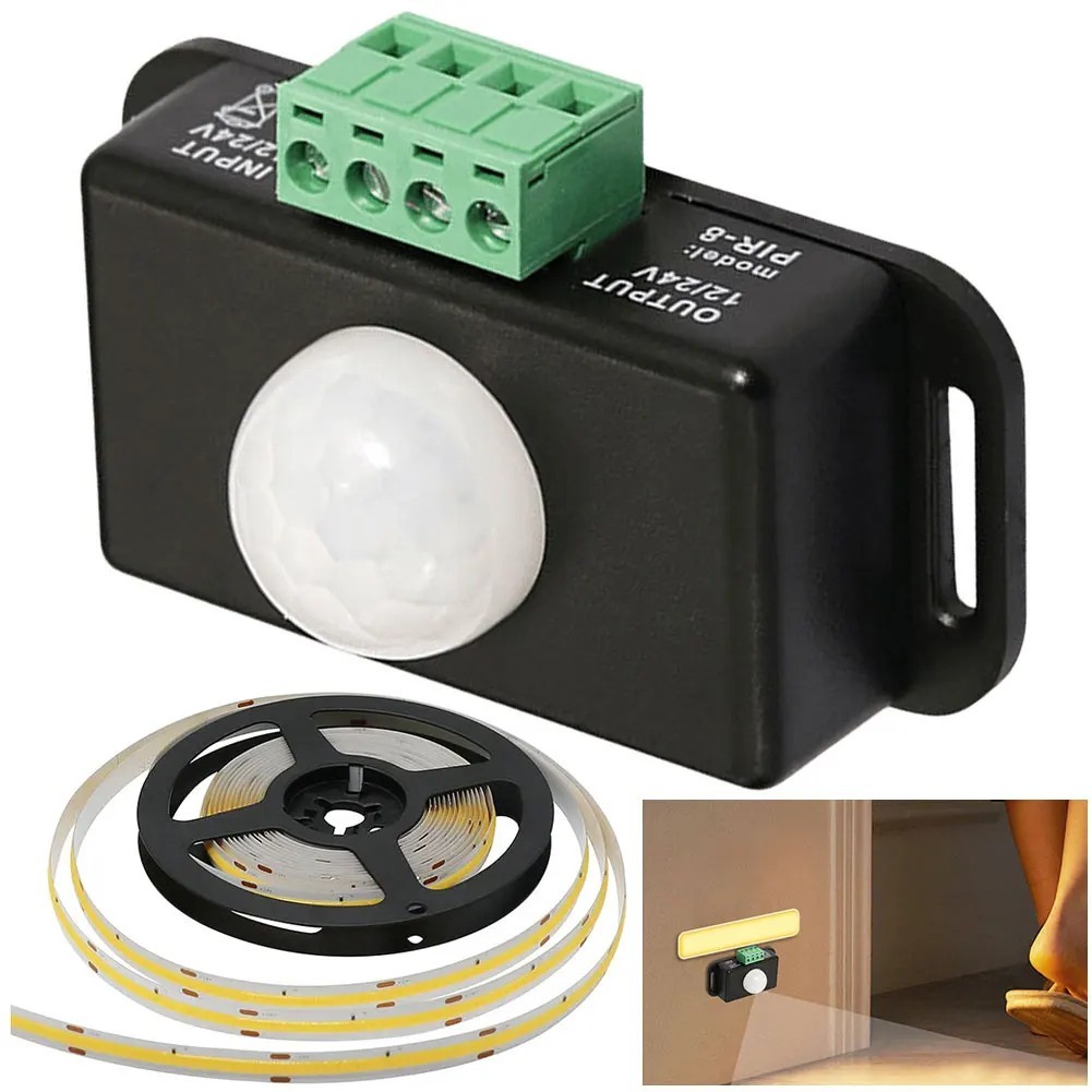DC 12V 24V 6A Infrared PIR Motion Sensor Detector Switch Automatic Infrared PIR