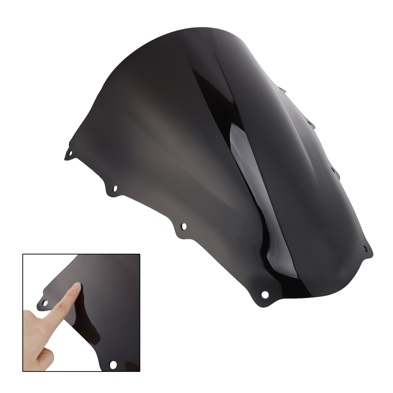 Windshield WindScreen fit for Aprilia RSV1000 2003-2006 Black