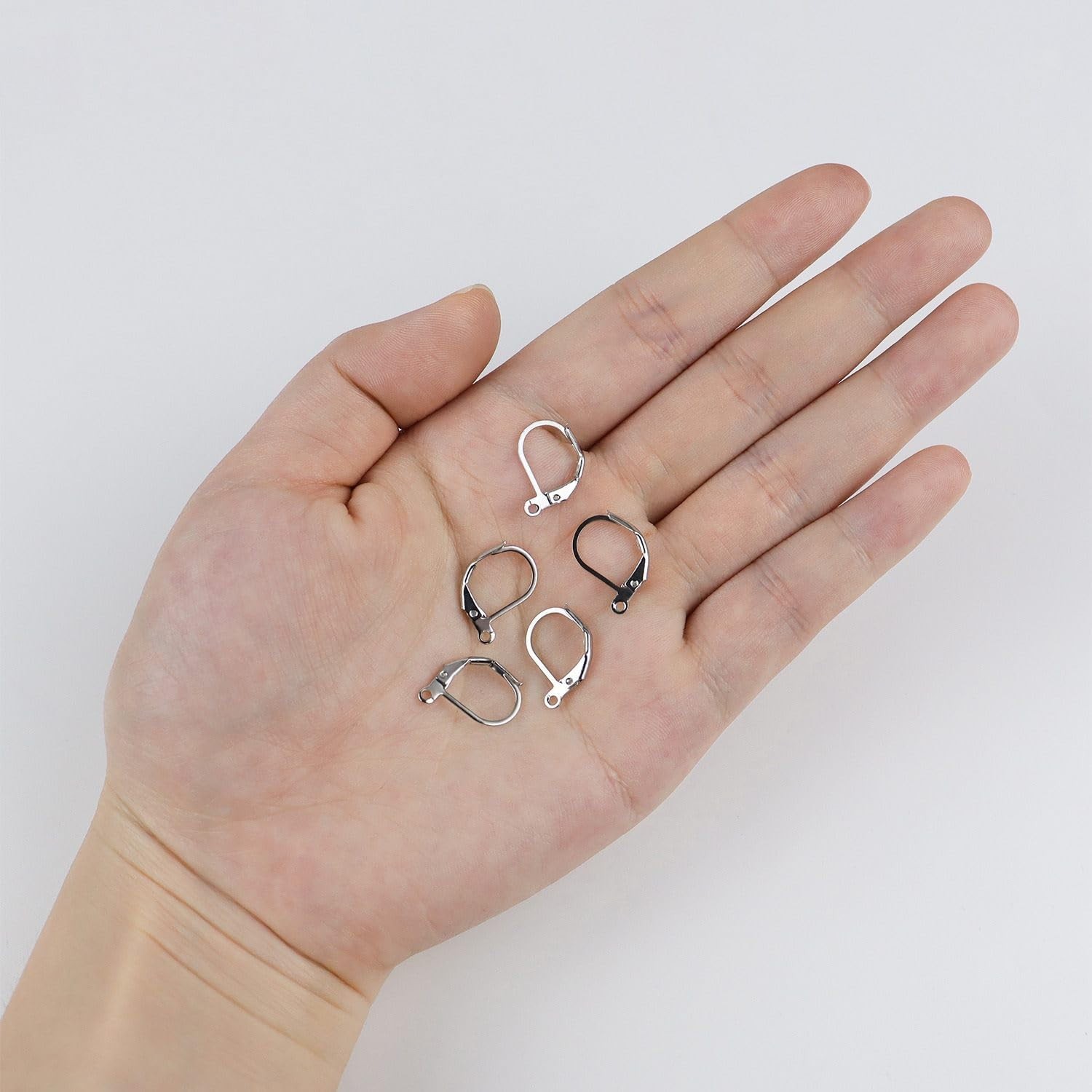 50 Pcs Leverback Earring Hooks for Jewelry Making Silver New
