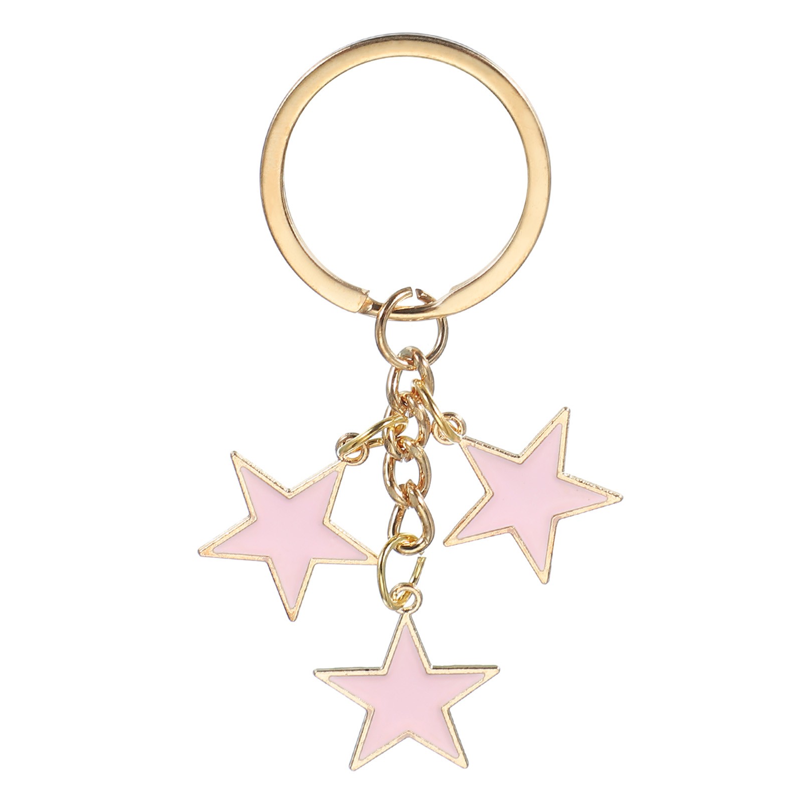 Women's Stars Bag  Cute Enameled Aesthetic Keychain for Women -Pink