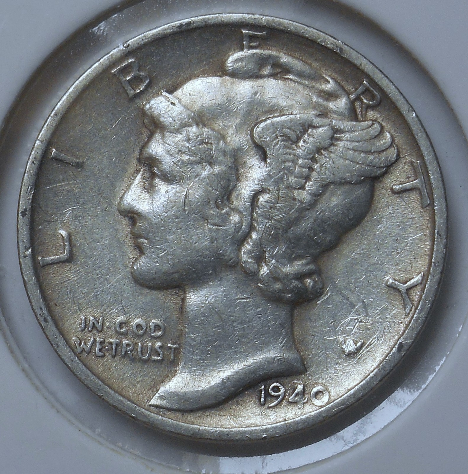 1940-s. S/S Mercury Dime . XF . Cherry Pickers Variety RPM FS-501
