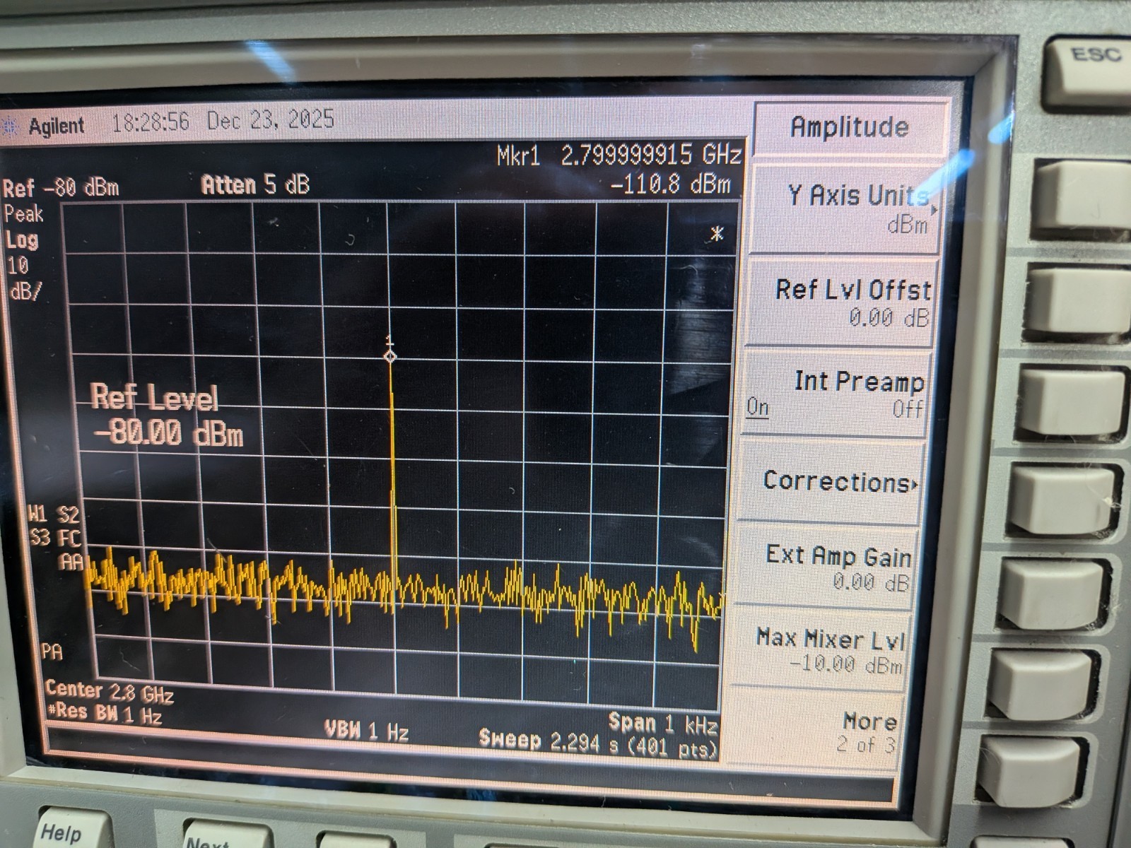 👍Agilent HP Keysight E4407B Spectrum Analyzer 26.9 GHz Loaded Opts! Cal+DATA👍