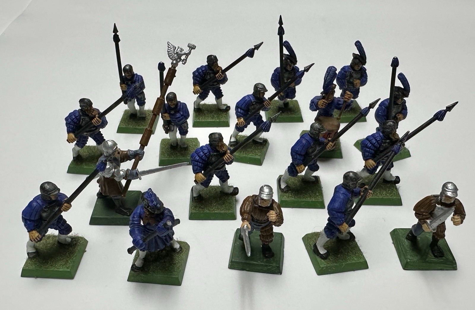 x18 Warhammer Fantasy Battle AOS Empire State Troops Spear Unit Plastic OOP