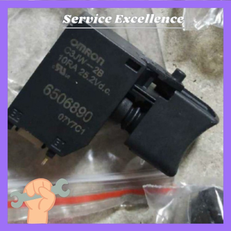 1X NEW Makita 6506890 Omron C3JW-2B 10RA 25.2VDC Trigger Switch Fast Delivery